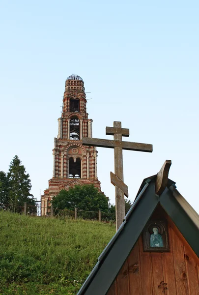 Russian orthodox church ruin — Stock Photo, Image