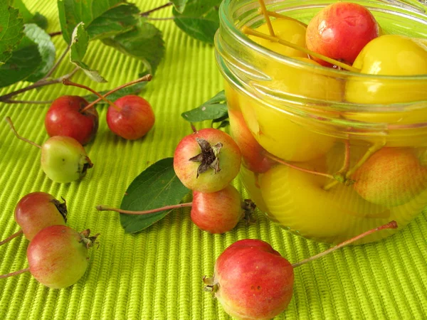 보존 된 미니 사과 — 스톡 사진
