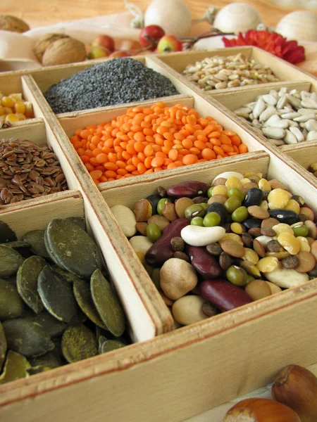 stock image Collecting box with cook and baking ingredients