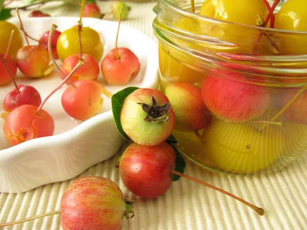 Preserved mini-apples — Stock Photo, Image