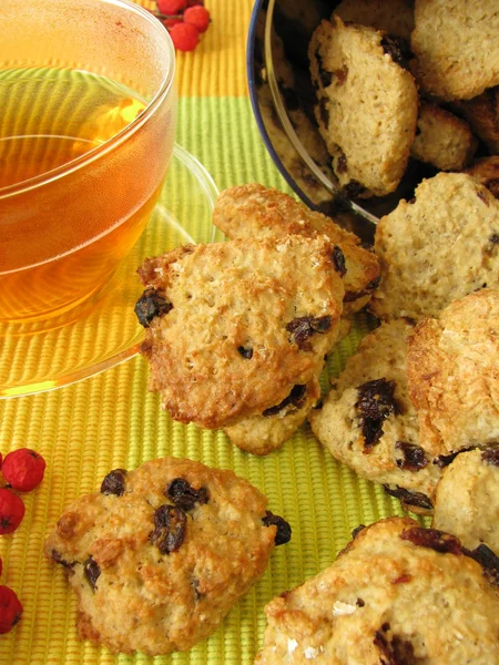 Oat flakes cookies for the tea — Stock Photo, Image