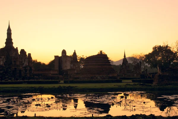 Sukhothai στο ηλιοβασίλεμα — Φωτογραφία Αρχείου