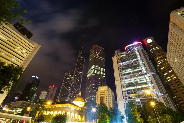 Hongkongi felhőkarcolók — Stock Fotó