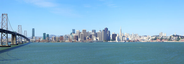 San Francisco skyline and Bay Bridge, USA