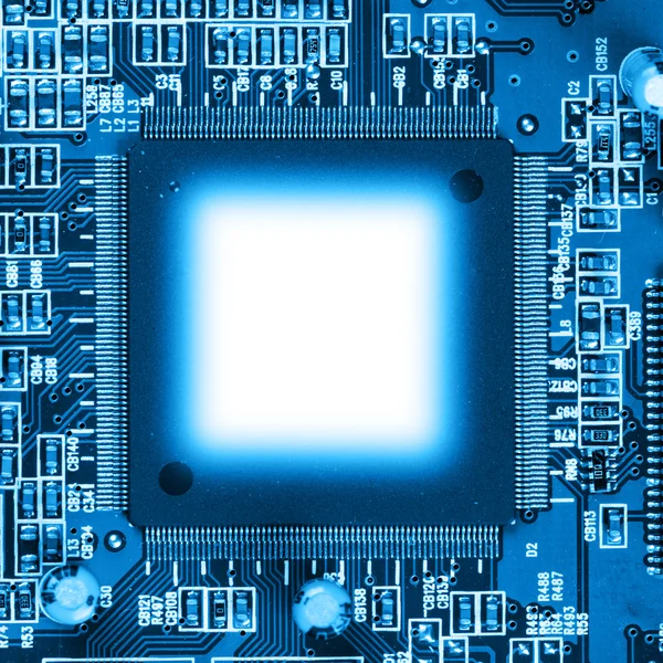 Primer plano de la placa de circuito electrónico — Foto de Stock