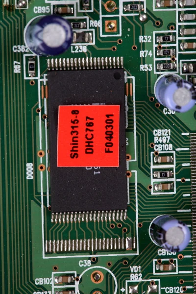 Closeup of electronic circuit board — Stock Photo, Image