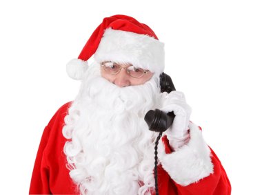 Noel Baba bir telefon alır.