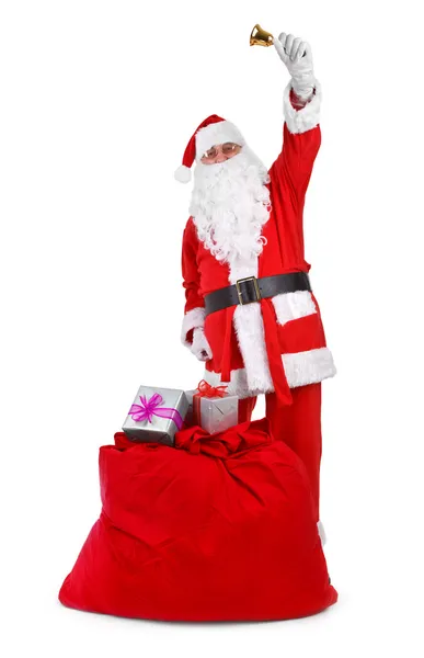 Weihnachtsmann mit Attributen — Stockfoto