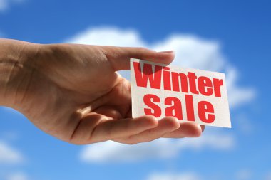 Winter sale clipart