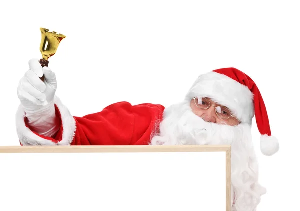 Santa a část dutého bulletin board — Stock fotografie