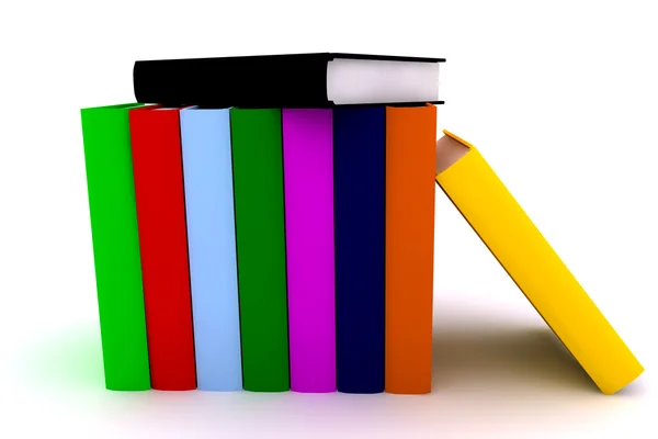 Kolorowych książek — Zdjęcie stockowe