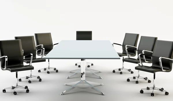 Sillas y mesa de oficina — Foto de Stock