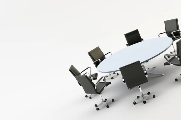 Stoelen en tafel office — Stockfoto