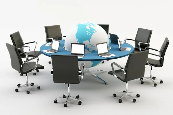Chairs and office table — Stock Photo, Image