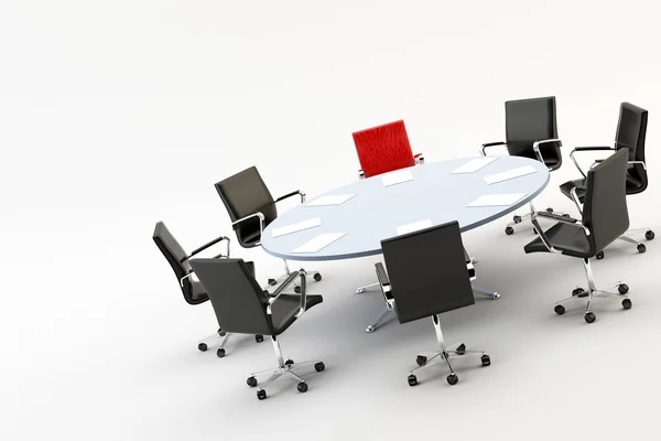 Sillas y mesa de oficina — Foto de Stock