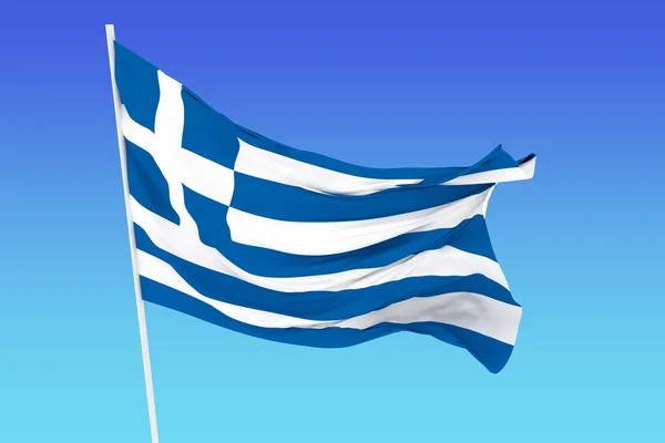 Drapelul Greciei — Fotografie, imagine de stoc