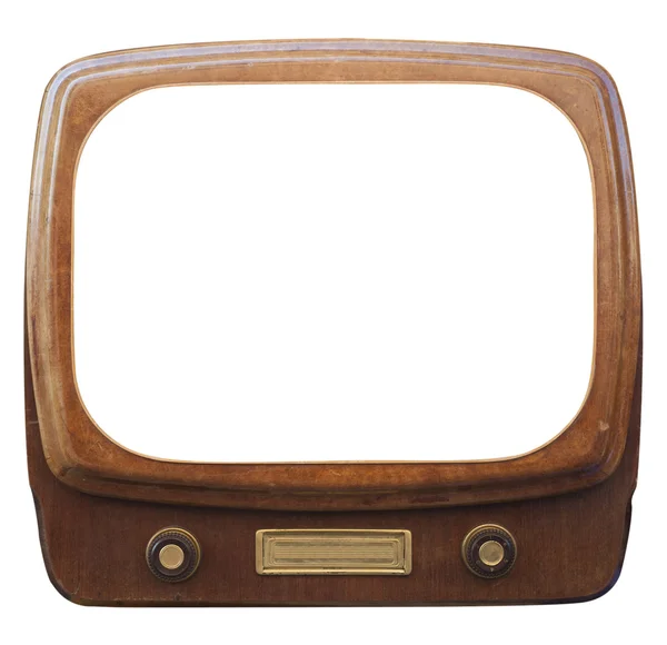 Alter gerahmter Fernseher — Stockfoto