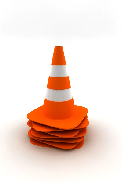 Cones de tráfego — Fotografia de Stock