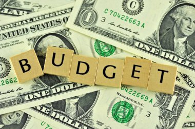 Budget in lettern clipart