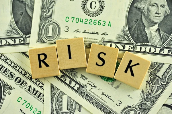 Risk in lettern — Stock Photo, Image