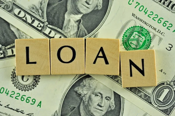 Loan in lettern — Stock Photo, Image