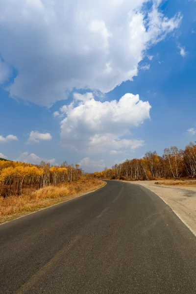 Highway in autumn — Stock Photo, Image