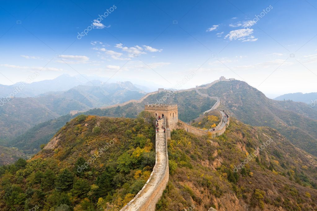 The great wall at autumn