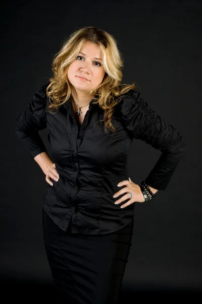 stock image Studio portrait of a business lady