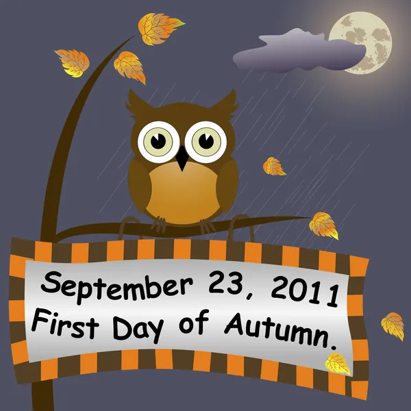Premier jour de l'automne . — Image vectorielle