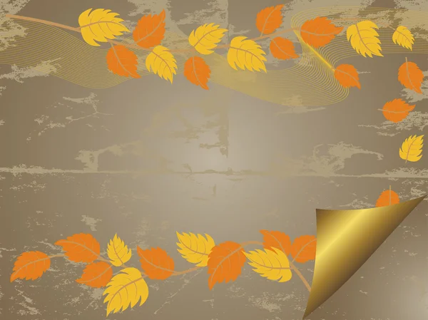 Herbst Grunge Hintergrund. — Stockvektor