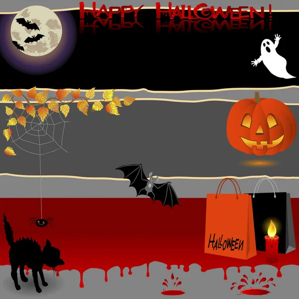 Halloween banners. — Stockvector
