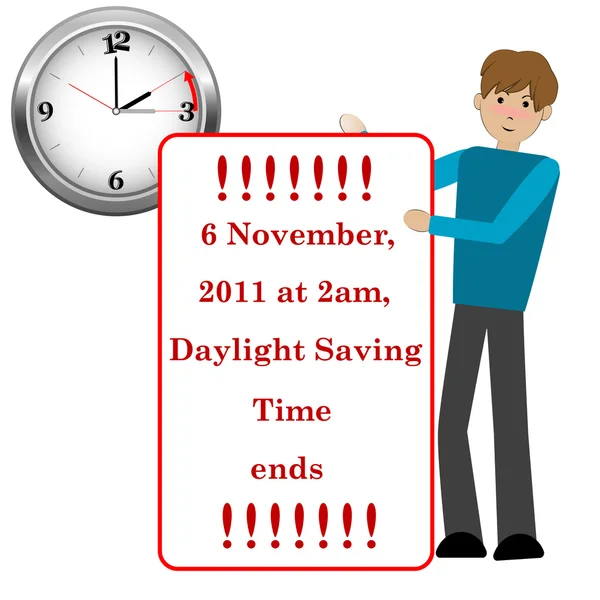 Daylight saving time. — Stock Vector