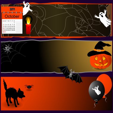 Halloween banners. clipart