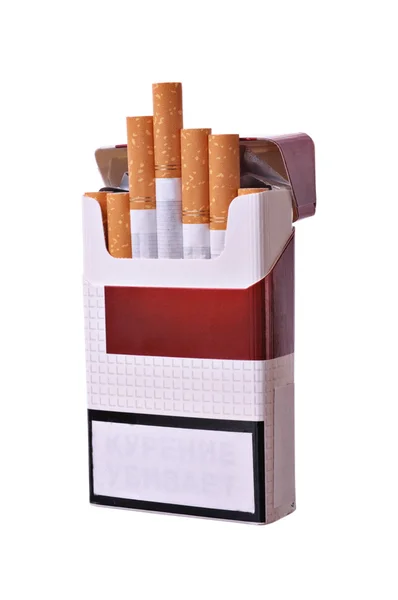 Öppna paket cigaretter — Stockfoto