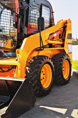 Skid steer loader clipart