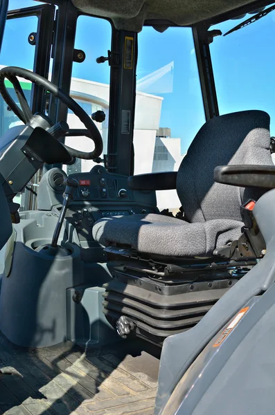 Cabin of control of a tractor — Stock Photo, Image