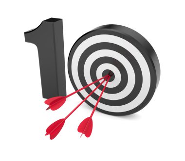 Play on ten. Success metaphor clipart