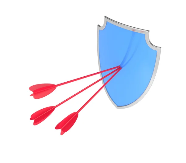 Shield with arrow — Stock Photo, Image