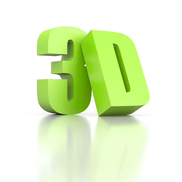 3D with reflection — Stock Photo, Image