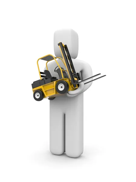 Forklift service — Stock Photo, Image