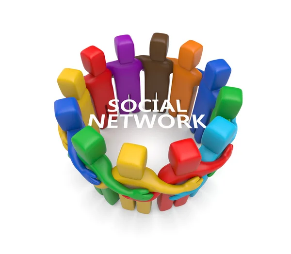 Concept de réseau social — Photo