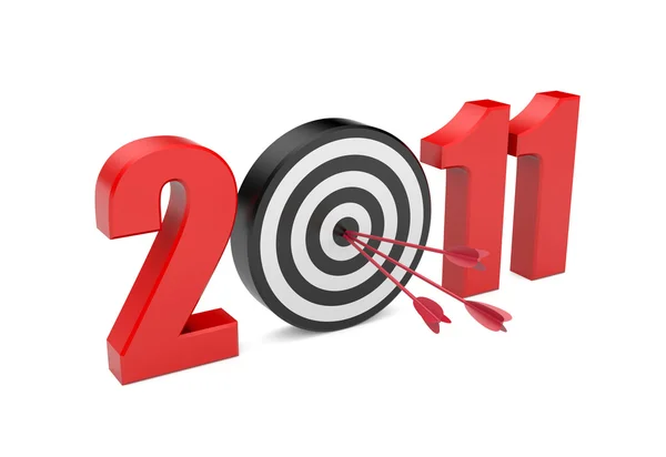 Success in new year. Image contain clipping path — Stock Photo, Image