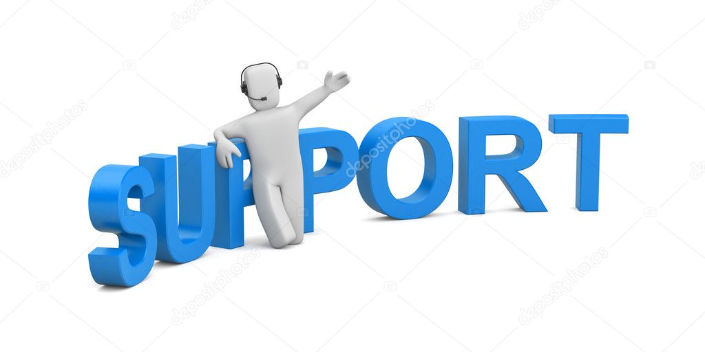 Support. Image contain clipping path
