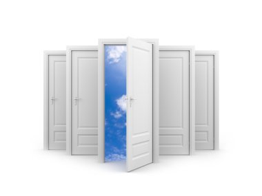 Door to sky clipart