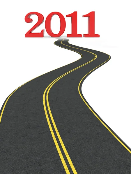 Road to new year — Stock Photo, Image