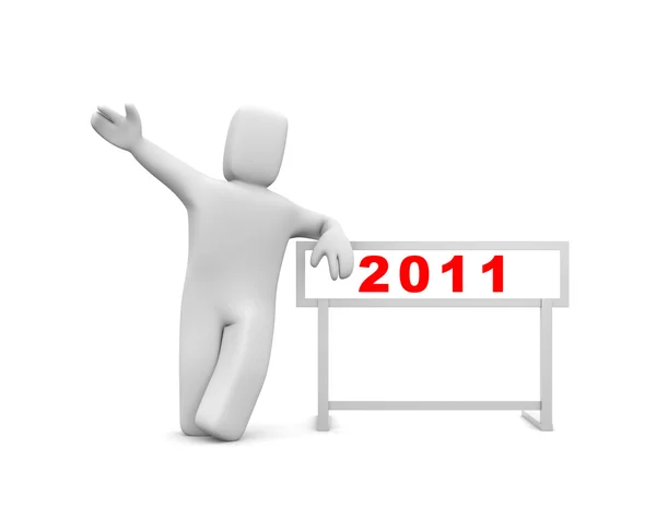 New year - new hurdle — Stock Photo, Image