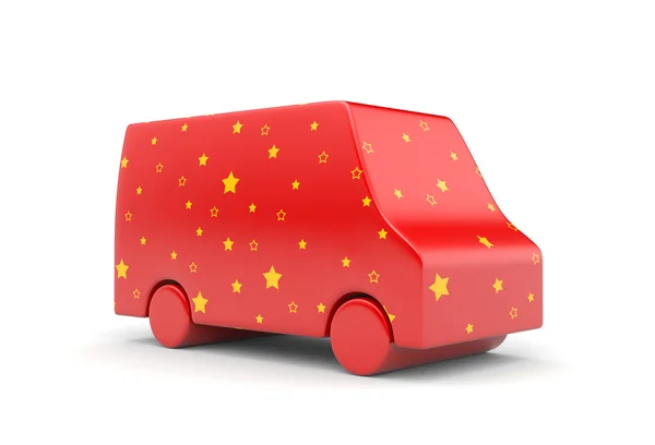 Van in stars. Christmas edition — Stock Photo, Image