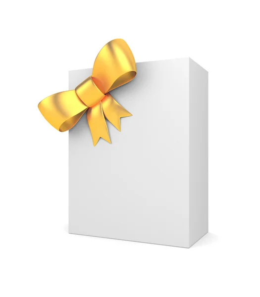 Blank box with bow — Stock Photo, Image