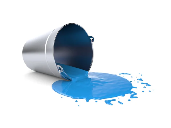 Bucket with paint — Stock Photo, Image