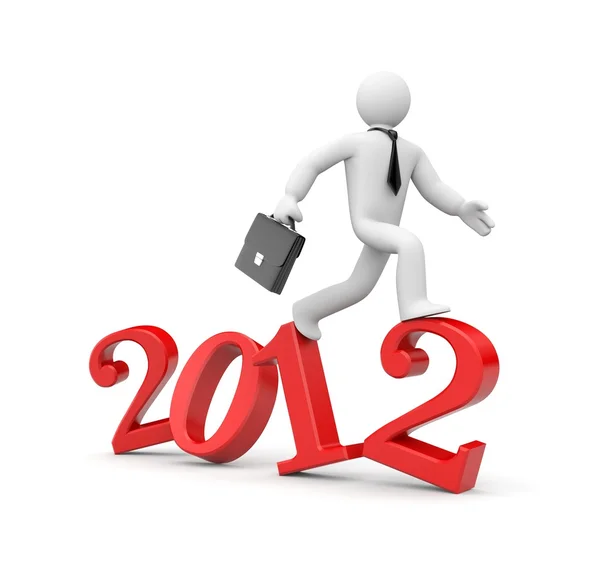Uitvoeren naar new year — Stockfoto